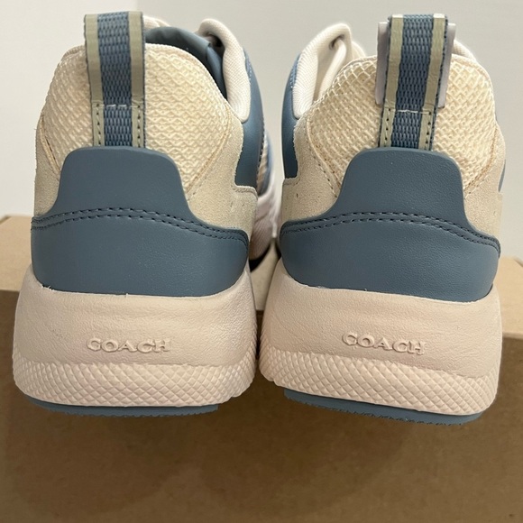 Coach Women's Blue and White Sneakers - Picture 5 of 14